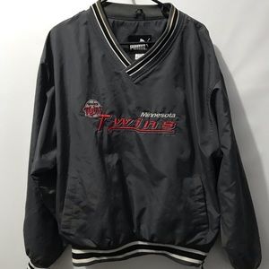 Vintage 2000 Minnesota Twins pullover jacket by Puma Large MLB